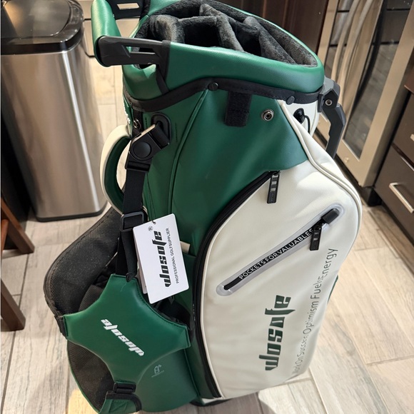 Green & White Stand Golf Bag by - Picture 7 of 9